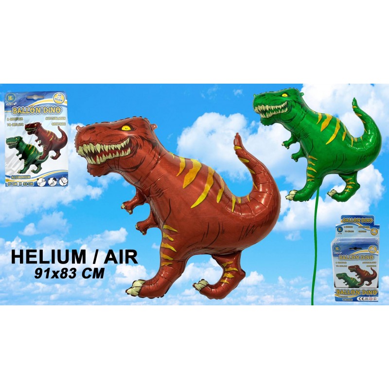 Folienballon Dinosaurier 2-fach sortiert
