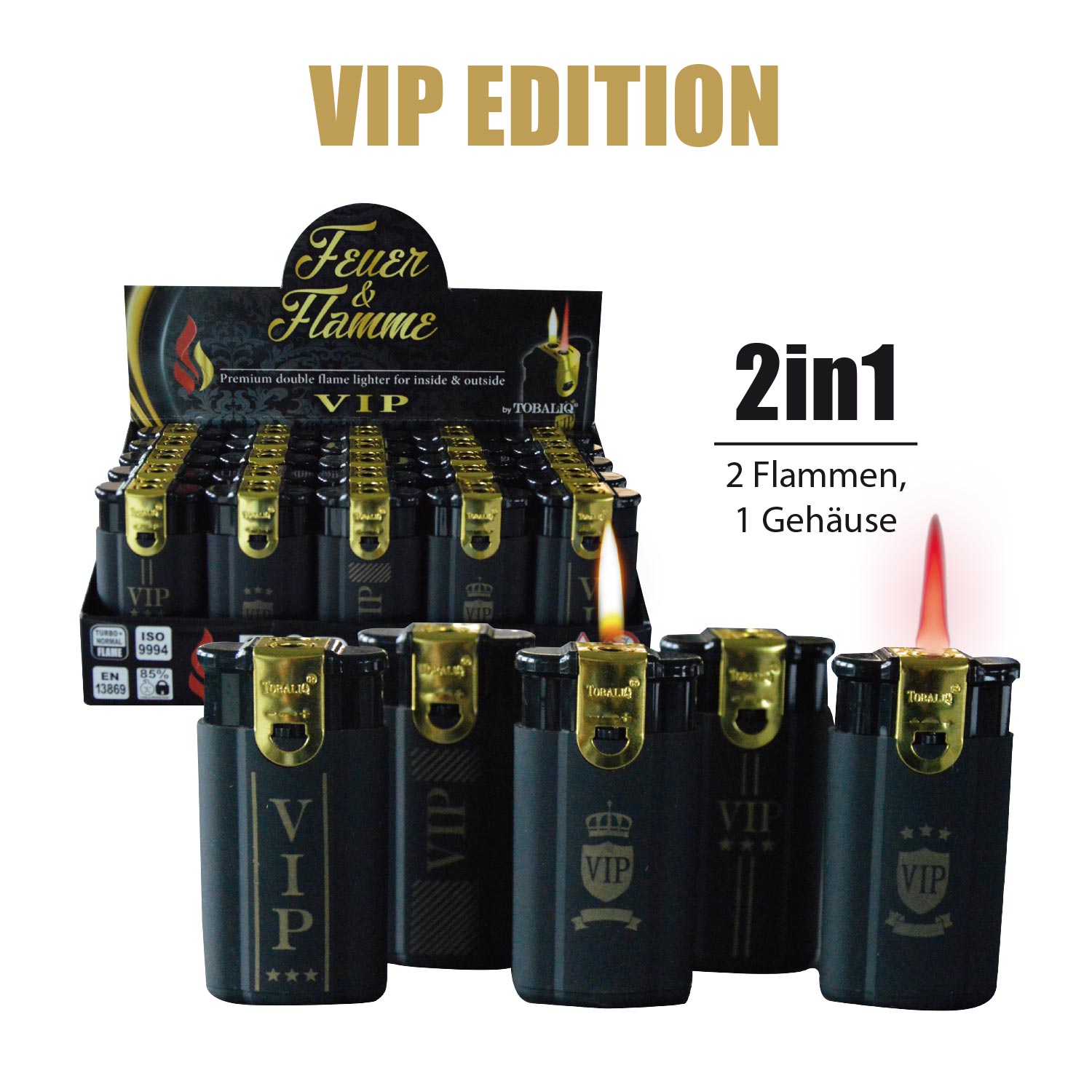 Feuerzeug VIP 2in1