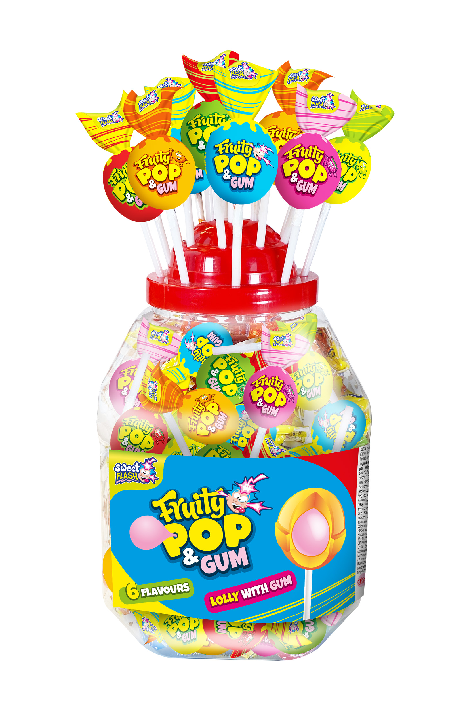 Fruity Pop & Gum 100 Stück